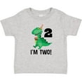 thumbnail image 3 of Inktastic 2nd Birthday Dinosaur 2 Year Old Boys Baby T-Shirt, 3 of 5