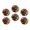 C0903, variant on Glass Refrigerator Magnet 6Pcs Magnetic Fridge Sticker,Decor for Kitchen,Whiteboard,Cabinet,Stained Glass Round Window With Seascape Theme