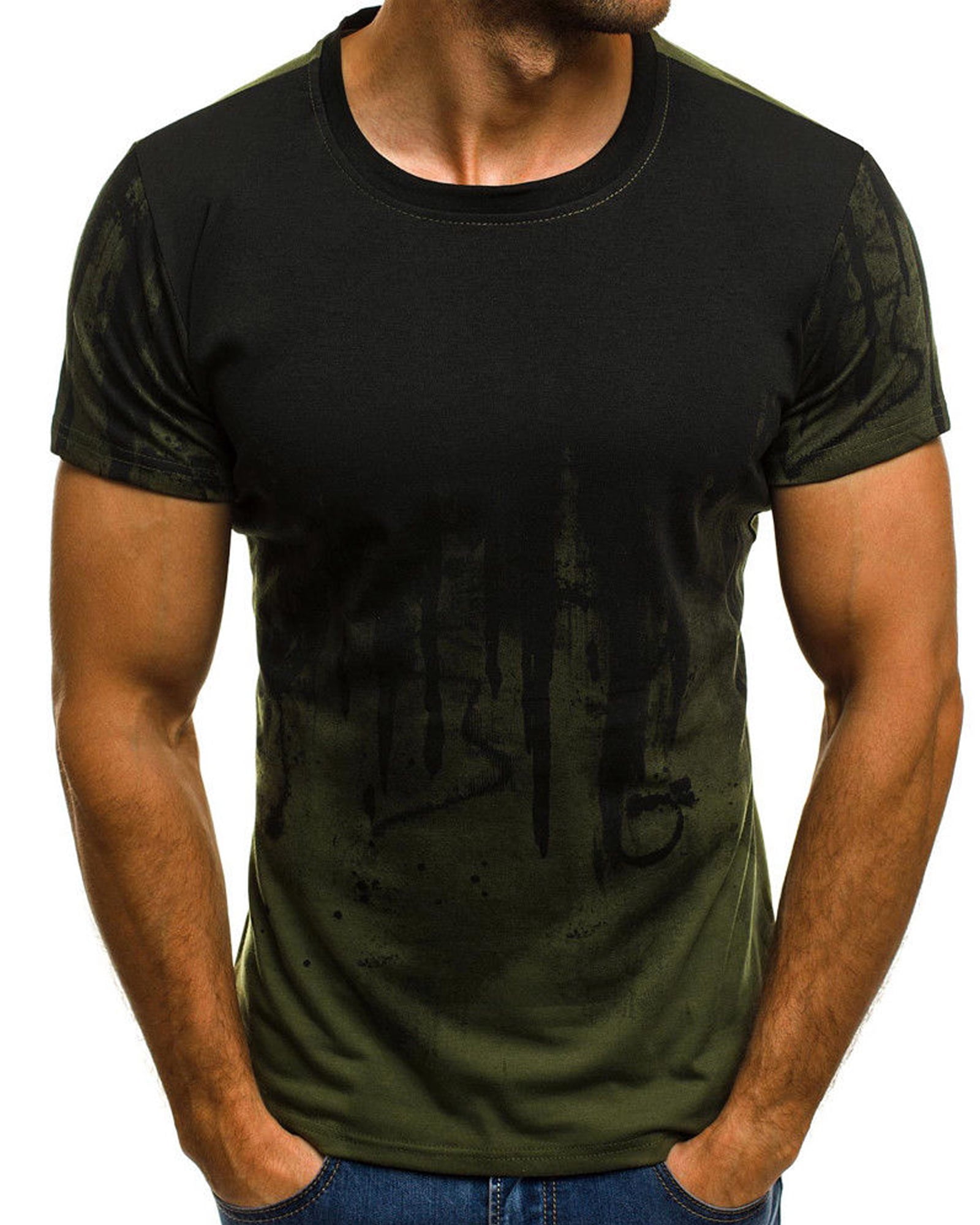 muscle fit casual shirts