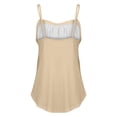 thumbnail image 6 of Yigetop Tank Tops Women, Summer Tank Tops for Women 2025 Loose Fit Pleated Square Neck Sleeveless Shirt Curved Flowy Vest Basic Cotton Tee Loose Fitting Tank Tops for Women Beige M, 6 of 8
