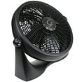 thumbnail image 2 of Genesis Adjustable Floor Fan  - 360 Degree Vertical Tilt,  3 Energy Efficient Fan Speeds  Black, 2 of 5