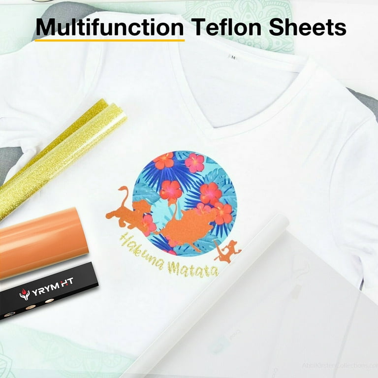 Teflon Sheet For Heat Press Transfer Sheet, 2 Pack Non-Stick 12x16 Heat  Transfer Paper, Heat Resistant Teflon Paper