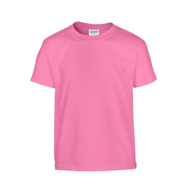 Gildan T-Shirt Lourd en Coton Uni pour Garçons/filles