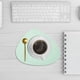 thumbnail image 4 of Cojín de taza con forma de gota de agua, cojín de mesa de té de doble cara, diseño de borde acolchado, funda de tela suave, almacenamiento plegable, fácil de limpiar, material plástico, 4 of 9