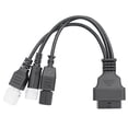 thumbnail image 1 of Cable Adaptador para Motocicleta 3 + 4 Pines 6 Pines Honda A OBD 16 Pines Honda, 1 of 9
