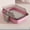 pink, variant on Semi-Enclosed Cat Litter Box Thickening Splash Proof and Easy Clean Toilet with Cat Litter Shovel Plastic Cleaning Cats Box