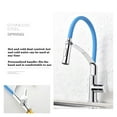 thumbnail image 4 of Kitchen Faucet Solid Brass Single Handle, One Hole Kitchen Sink Faucet With 360 Swivel Modern Rubber Neck Pull Down Sprayer Rubb ,Versatile Features, 4 of 7