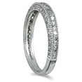 thumbnail image 2 of SZUL Women's 1/2 Carat TW Diamond Wedding Band in 10K White Gold (J-K-L Color, I2-I3 Clarity), 2 of 3