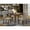 Dark Khaki, variant on East West Furniture NFFO5-MAH-47 5-Piece Dining Room Table Set Includes 1 Butterfly Leaf Dining Table and 4 Light Sable Linen Fabric Parson Chairs with Button Tufted Back - Mahogany Finish