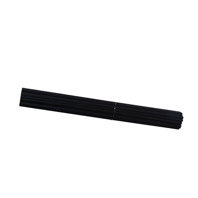 Yuarrent Difusor de varillas de fibra 50X, varilla volátil de aromaterapia para tienda, dormitorio, baño, sala de estar, decoración de Aromaterapia y Aceites Esenciales Negro 3 mm * 23 cm