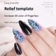 thumbnail image 1 of Nail Art Mold Relieve 3D escultura sellada manicura herramientas de arte accesorios decoración Ndcxsfigh Cuidado Belleza, 1 of 9