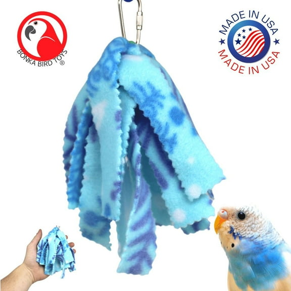 Bonka Bird Toys 1618 Mini Fluff Soft Fleece Snuggle Parrot Cage Toy