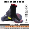 thumbnail image 5 of LWFBDTK Men’s Ankle Socks, Low Cut Breathable Cushioned Casual Socks, 5 Pack Black (Shoe Size 7-12), 5 of 6