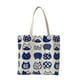thumbnail image 2 of Bolso de hombro con estampado de gato de dibujos animados de lona para mujer Bolsos de compras grandes (Beige) Tmvgtek Para estrenar, 2 of 9