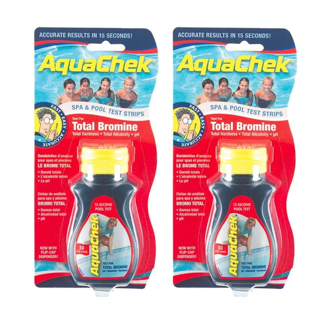 AquaChek 521253-02 Bandes de Test de Brome Total Rouge (Lot de 2)