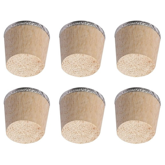 Greenadscape 6Pcs Wooden Jug Stopper Simple Shape Compact Design for Insulated Bottles