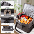 thumbnail image 2 of Soft Insulated Cooler Bag, Large Insulated Bag, Reusable Shopping Bags, Leakproof Soft Cooler with BagsBottle Opener, Suitable for Supermarket Shopping, Travel,Beach,Family Picnic,Camping（Blue 20L), 2 of 7