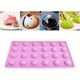thumbnail image 3 of Mini molde de silicona semiesfera de 24 cavidades, 2 paquetes de moldes para hornear para hacer chocolate, pastel, gelatina, mousse de cúpula Adepaton 2033808-1, 3 of 9