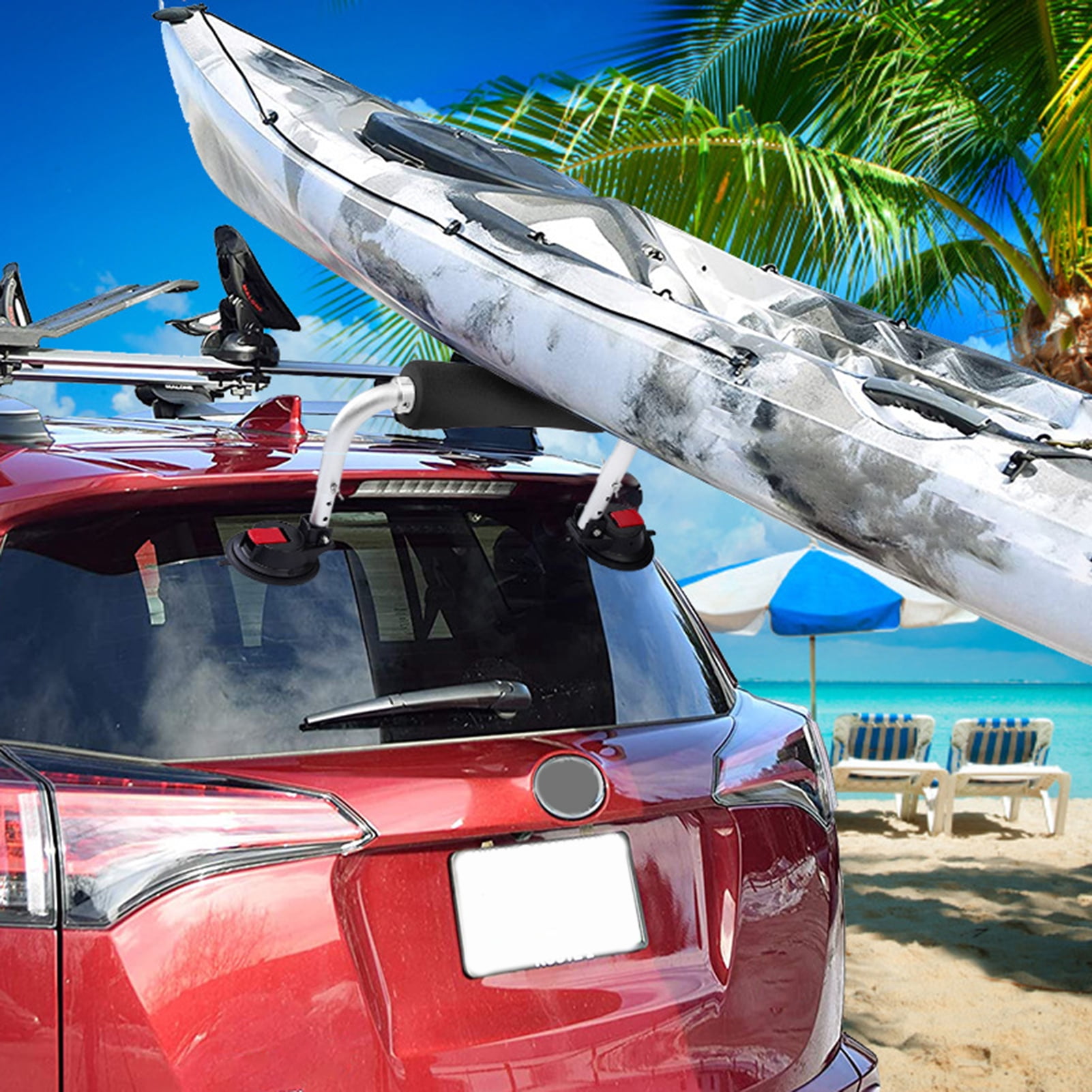 1 Set Kayak Roller Three-gear Adjustable Height Kayak Mount Carrier Mounting Equipment
