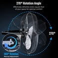 thumbnail image 4 of Ventilador Eléctrico Simple Deluxe 51 cm Negro 3 Velocidades, 4 of 8