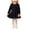 Black, variant on JUMEYU Baby Girls Ruffled Flannel Long Sleeve Medium Length Solid Color Casual Dress 24 36 Months (Yellow,24-36 Months)