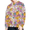 thumbnail image 3 of DISNIMO Girls Hippie Hoodie Kids 11-13 Flower Hoodies for Teen Girls Pullover Sweatshirt with Pockets Hooded Sweatshirts Boys and Girls Matching Clothes for Children Polyester Hoodie Youth Fall, 3 of 7