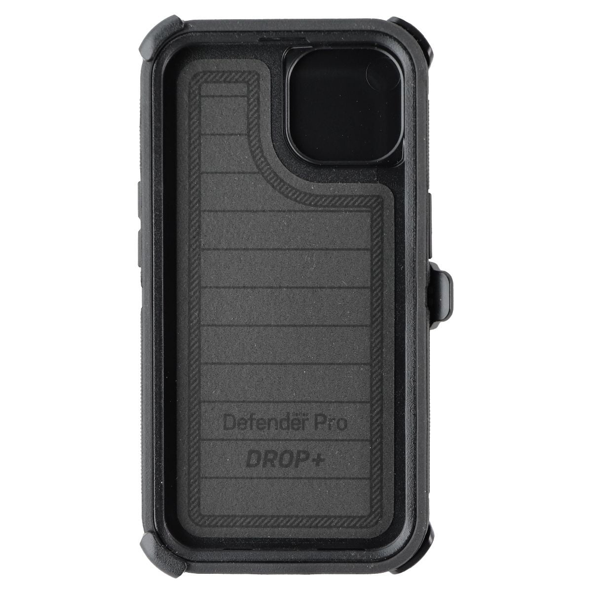 OtterBox iPhone 14 and iPhone 13 Kickstand Plastic Rugged Cell Phone Case, Black