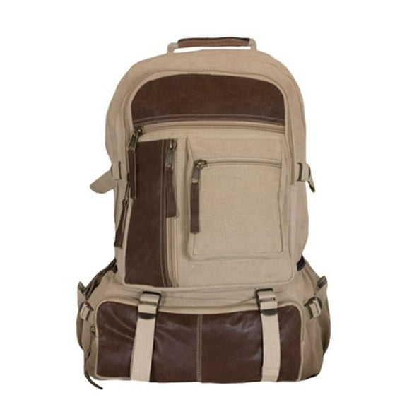 Fox Outdoor  Retro Cantabrian Excursion Rucksack - Khaki - 20 1/2 x 14 x 7 in