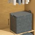 thumbnail image 4 of 1pc Clothes And Quilt Storage Bag, Large Capacity Thickened Fabric Storage Bag For Comforter, 4 of 5