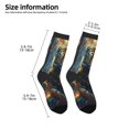 thumbnail image 2 of Fuzoiu Forest Meditating Tiger Print Kids Socks For Boys Girls,Grip Crew Socks with Non Slip,Lightweight Stretch Crew Socks,Toddlers Crew Boot Socks, 2 of 5