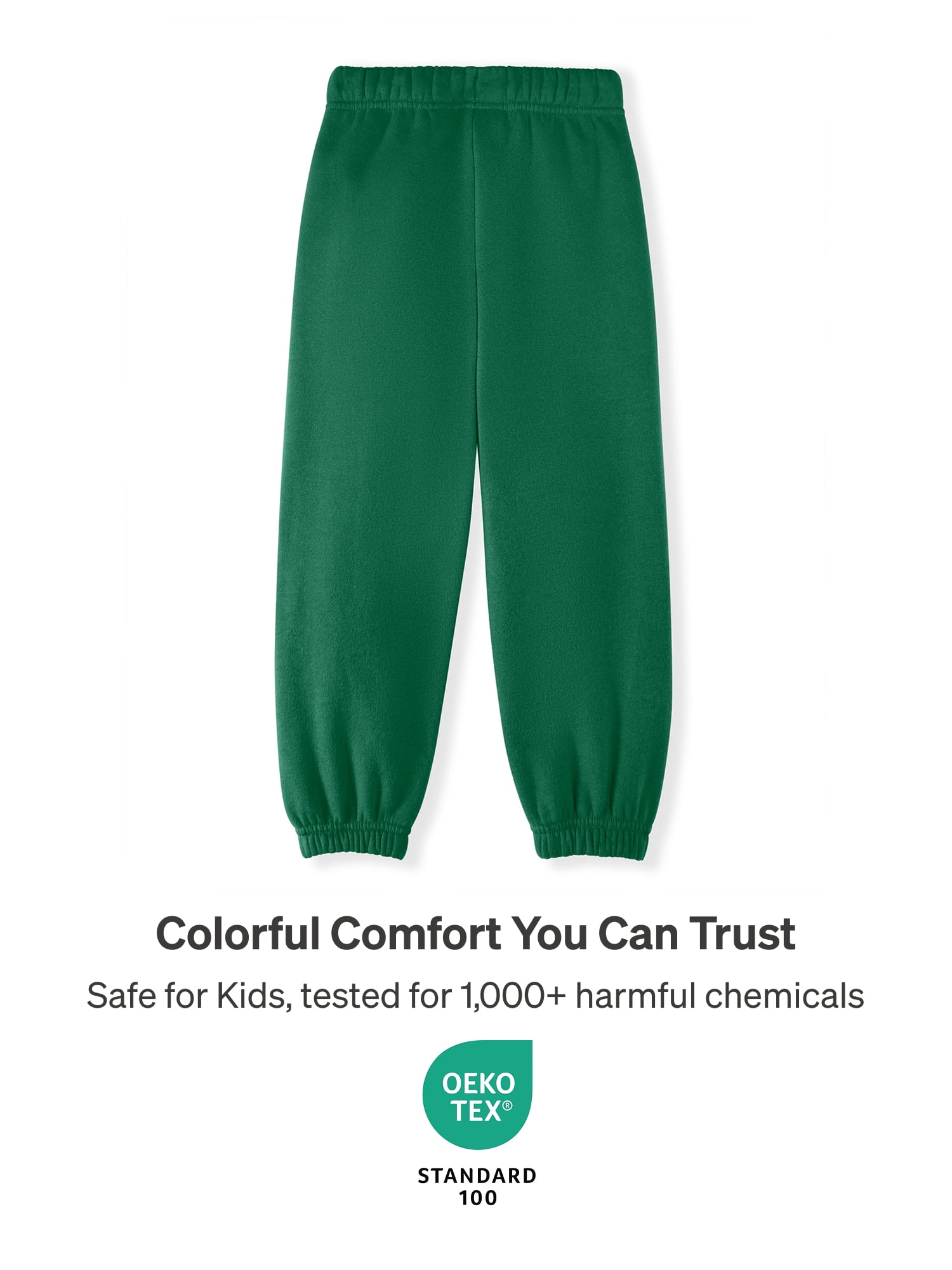Color Mix by Garanimals Baby & Toddler Fleece Sweatpants, Sizes 0–6T