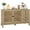 Nature, variant on FIAKOA 47" Farmhouse Buffet Cabinet with Storage, Nature Sideboard Cabinet with Grille-Striped Doors & Adjustable Shelf, Kitchen Coffee Bar Credenza for Dining Room