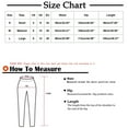 thumbnail image 3 of Patlollav Womens Loose Pants Solid Color Casual Pleated Ribbon Split Straight Leg Wide Leg Pants Yoga Leggings, 3 of 6