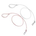 thumbnail image 3 of KAKOWELY Dog Control Leash Pet Wrapped Steel Wire Leash Harness Leash Anti-bite Strap Traction Rope Dog Control Leash Mountain Climbing Rope Pet Dog Grooming Cable(Red), 3 of 4