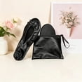 thumbnail image 2 of Women's Foldable Ballet Flats Portable Slip-On Shoes for Wedding, Travel, Work & Driving Black S, 2 of 5