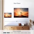 thumbnail image 4 of Elephant Stock Sunset Cross Wall Art - Religion And Spirituality Canvas Canvas - 24" x 16", 4 of 8