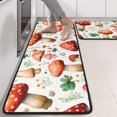 thumbnail image 2 of Kitchen Rugs Sets Of 2,Red Mushroom Clover White Pattern Anti Fatigue Kitchen Mat Rugs Non Slip Washable,Decorative Kitchen Floor Mats for Kitchen,Sink,Laundry,17"x47"+17"x47", 2 of 5