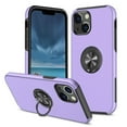 thumbnail image 2 of For Samsung Galaxy S24 Ultra 5G Hybrid Military Grade with Flat Metal Ring Stand 360° Rotation Kickstand Hard PC Back Slim Fit Phone Case Cover by Xpression - Purple, 2 of 8