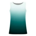 thumbnail image 4 of ZCFZJW Men's Ombre Tank Tops Cotton Performance Sleeveless Casual Tie Dye Gradient Print Summer Big and Tall Regular Fit Stretch Breathable T Shirts Mint Green XL, 4 of 4