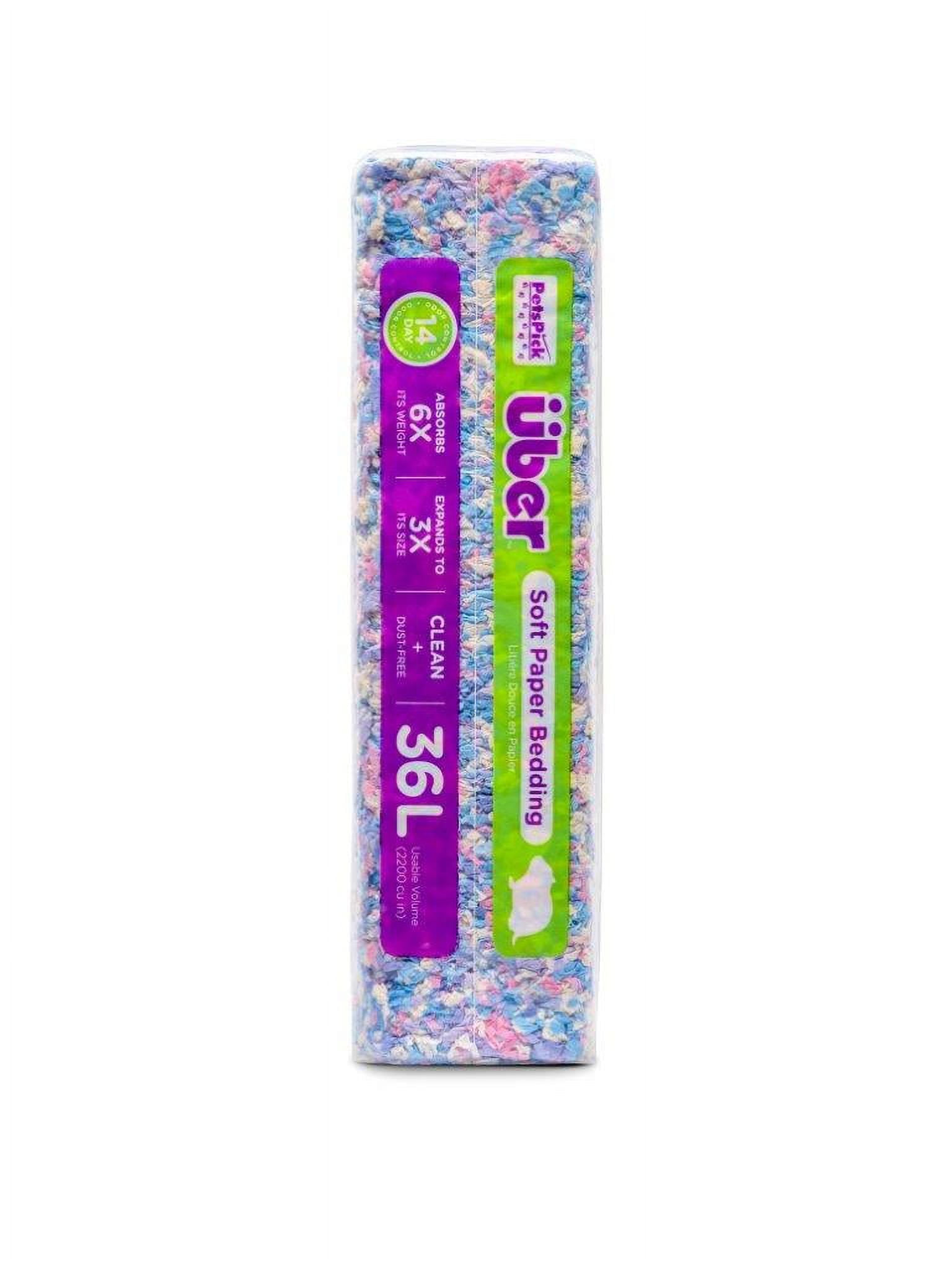 PetsPick Uber Soft Paper Pet Bedding for Small Animals, Confetti 36L