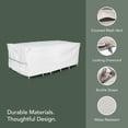 thumbnail image 4 of Covermates Outdoor Cover for Tables with Umbrellas - 126"W x 88"D x 30"H, 900D Polyester, Weatherproof, 4 of 7