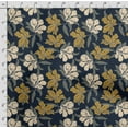 thumbnail image 4 of Soimoi Floral Print, Silk Fabric, Decor Sewing Fabric by The Yard 42 Inch Wide,Decorative Fabric for Shirts Suits Ties, Blue & Beige, 4 of 5