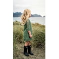 thumbnail image 2 of 2Bunnies Girls' 3T-12Y Boho Country Rustic Lace Scalloped Trim Sleeve Flower Girl Dress, 2 of 7