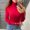 Red, variant on JJHGVB Thermal Turtleneck Long Sleeve Sweaters for Women Fitted Shirts for Women Knit Sweater for Women Winter Knit Sweater for Women Sweaters for Women Trendy Basic Womens Tank Tops Beige L