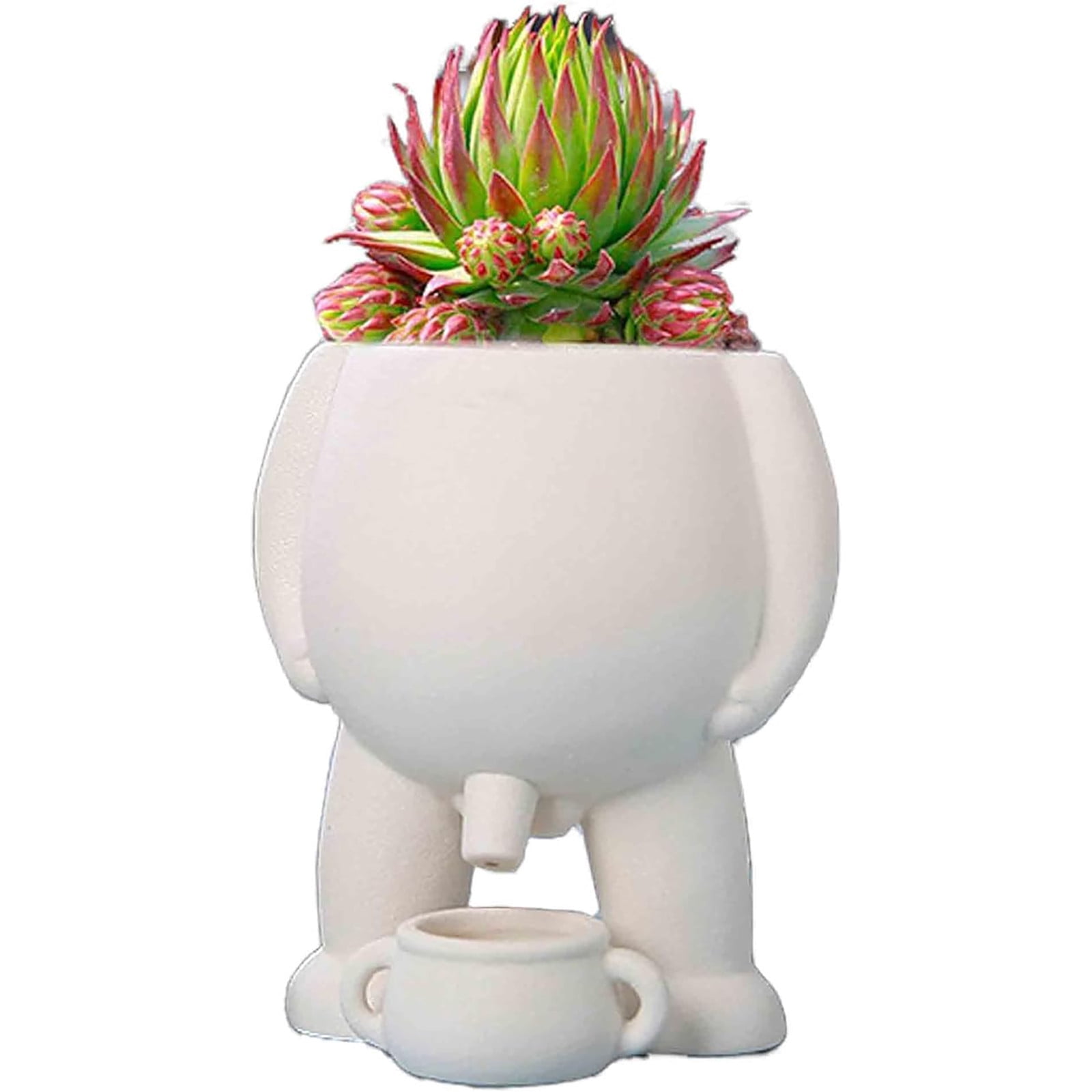 Peeing Flower Pot,Peeing Plant Pot,Novelty Planter Pots,Funny Vase Planter,Creative Garden Statue Pot Resin Crafted Home Decor