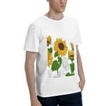 thumbnail image 2 of Bingfone Plump Sunflower And Sketch Men'S Loose Fit Short-Sleeve Pocket T-Shirt, 2 of 7