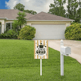 thumbnail image 6 of Eveokoki Congrats Grad You Did It Decorative Signage, 7x8.8 Inch Aluminum Graduation Lawn Sign with Stakes, Waterproof for Outdoor Garden Decorations Supplies, 6 of 6