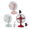 thumbnail image 4 of 2-Speed Oscillating Table Fan 5.7'' Vintaged USB/AA Power Desk Fan Cooling Fan, 4 of 7
