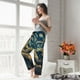 thumbnail image 5 of Balery Astronaut Starry Night Pantalones de pijama para mujer, pijamas ultraligeros, pantalones de estar por casa-X-Large, 5 of 6