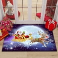 thumbnail image 1 of Large Christmas Decor Doormat for Home, Holiday Letter Print Indoor Carpet Rug, Non-Slip Kitchen Bedroom Floor Mat (60x90cm), 1 of 3